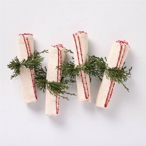 Set of 4 Faux Cypress Sprig Napkin Rings - Hearth & Hand Magnolia